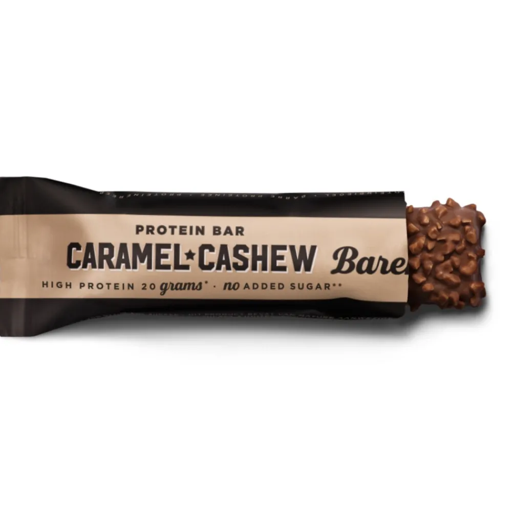 Outlet 12x Proteïne Reep Caramel Cashew 55 gr Sportvoeding & Drank|Snacks & Tussendoortjes