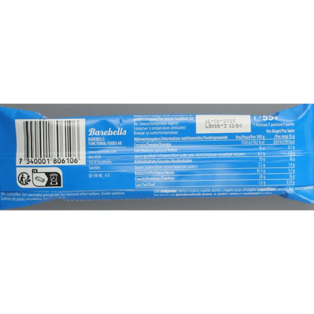 Clearance 12x Soft Protein Bar Salty Chocolate 55 gr Sportvoeding & Drank|Snacks & Tussendoortjes