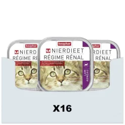 16x Nierdieet Kattenvoer Nat Lam 100 gr^Beaphar Outlet