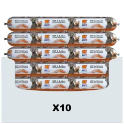 10x Vleesvoeding Zalm 800 gr^BF Petfood Outlet