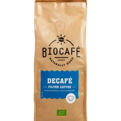Koffie<Biocafe 3x Filterkoffie Cafeïnevrij Biologisch 250 gr