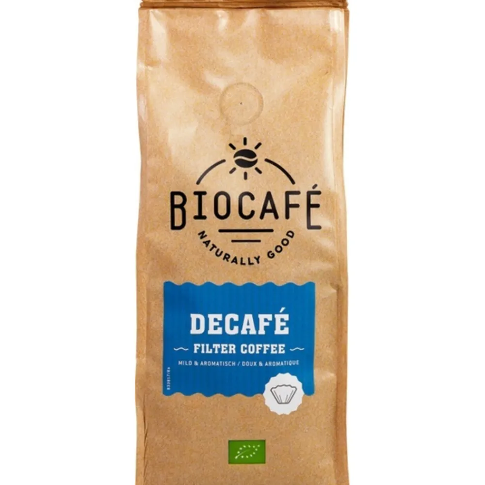 Koffie<Biocafe 3x Filterkoffie Cafeïnevrij Biologisch 250 gr