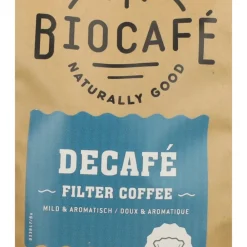 Koffie<Biocafe 3x Filterkoffie Cafeïnevrij Biologisch 250 gr