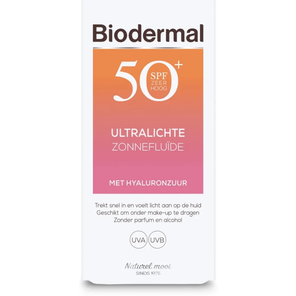 2x Ultralichte Zonnefluide SPF 50+ 40 ml^Biodermal New