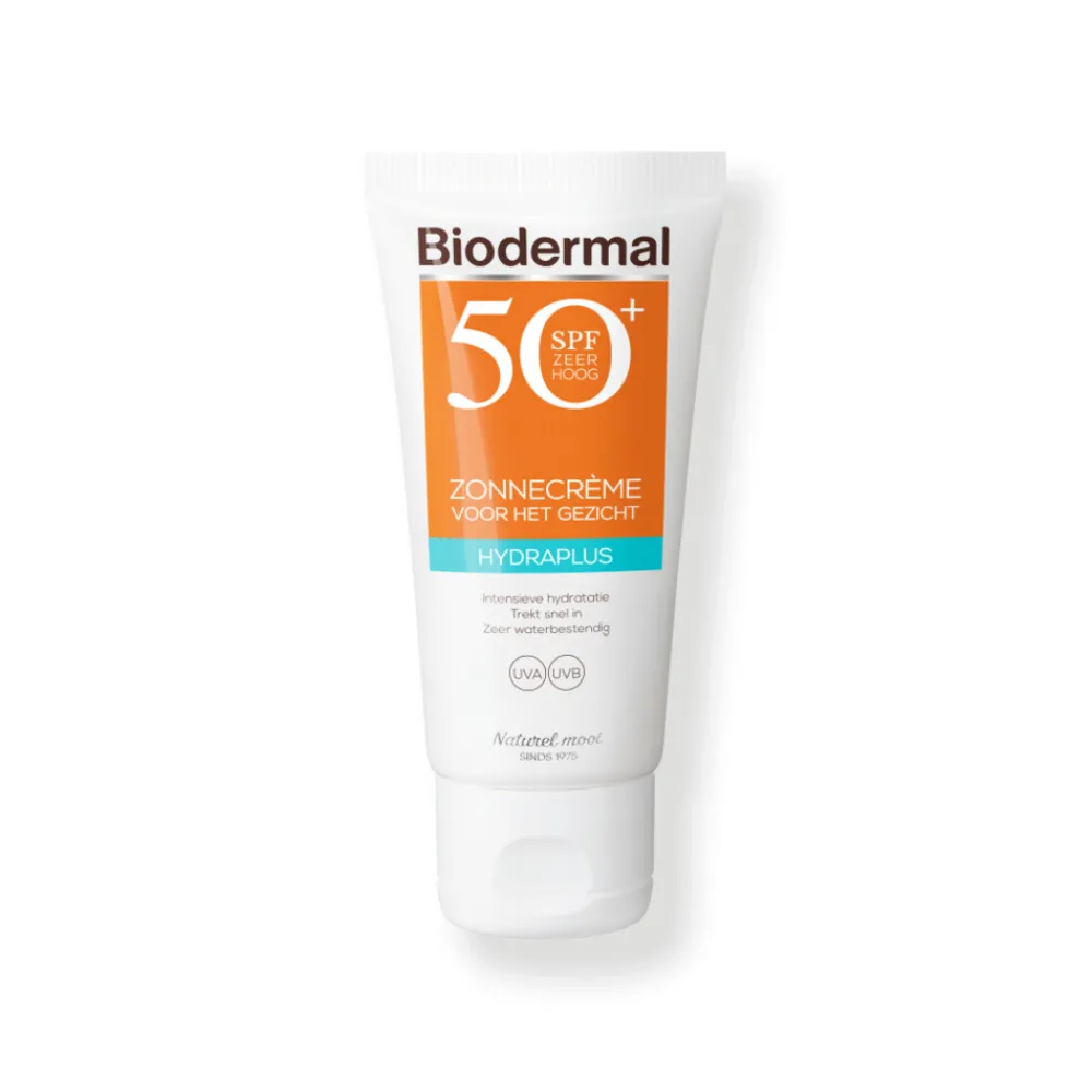 Zonbescherming<Biodermal 2x Zonnecrème Gezicht Hydraplus SPF 50+ 50 ml