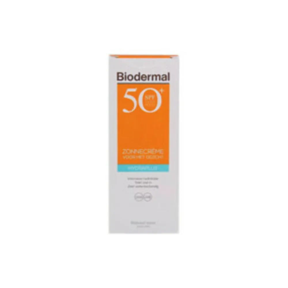 Zonbescherming<Biodermal 2x Zonnecrème Gezicht Hydraplus SPF 50+ 50 ml
