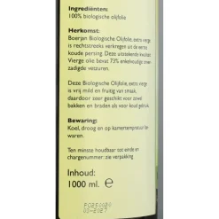 3x Olijfolie Extra Virgin Bio 1 liter^Boerjan Online