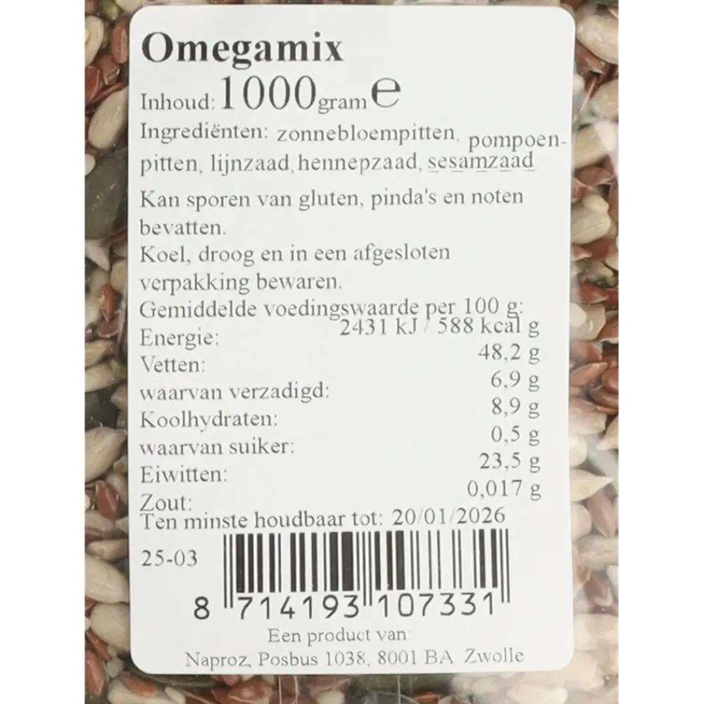 6x Omegamix 1000 gr^Boerjan Outlet