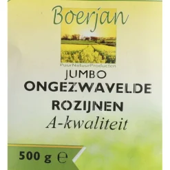 Online 6x Rozijn Jumbo Blauw Ongezwaveld 500 gr Superfoods
