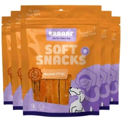 Snacks<Braaaf 5x Reepjes Hondensnack Kip 85 gr