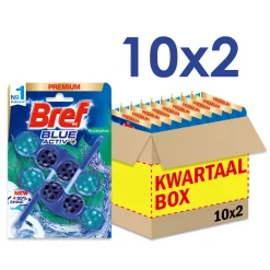 Toiletartikelen<Bref 10x Toiletblok Blue Activ Eucalyptus 2 stuks