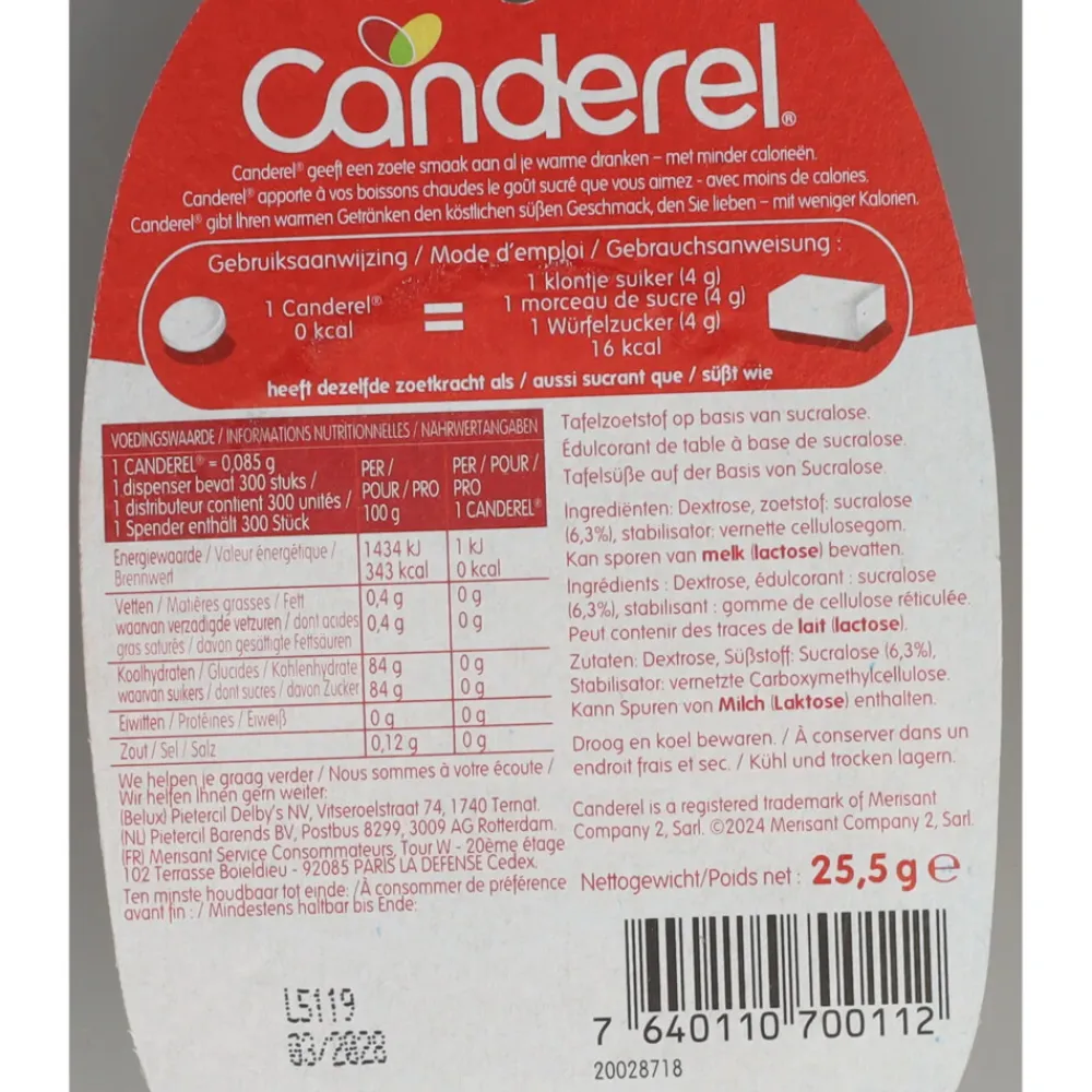 Siropen & Zoetstoffen<Canderel 3x Rood Zoetjes 300 stuks