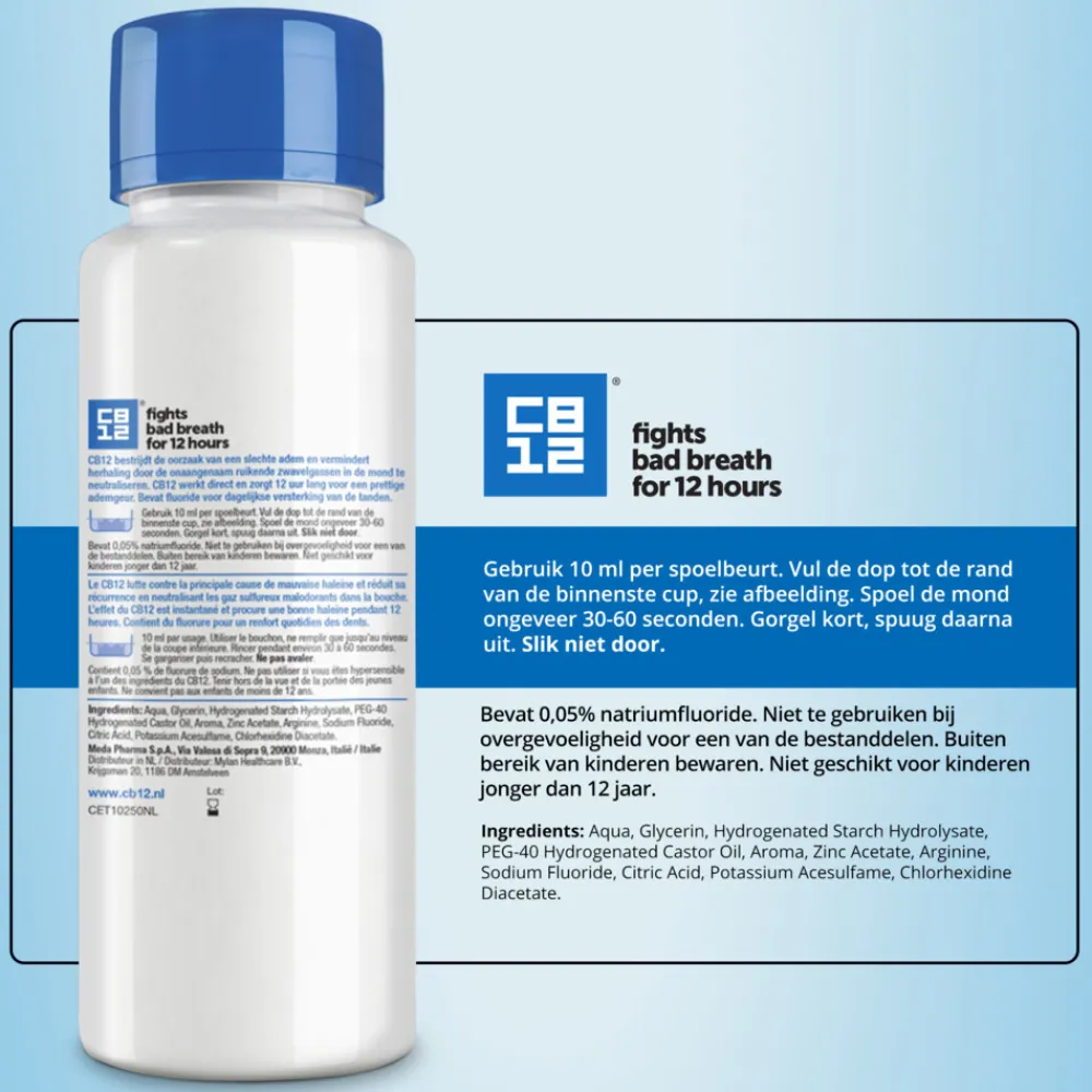 Specialistische Mondverzorging|Spoelen & Poetsen<CB12 2x Mondwater Original 250 ml