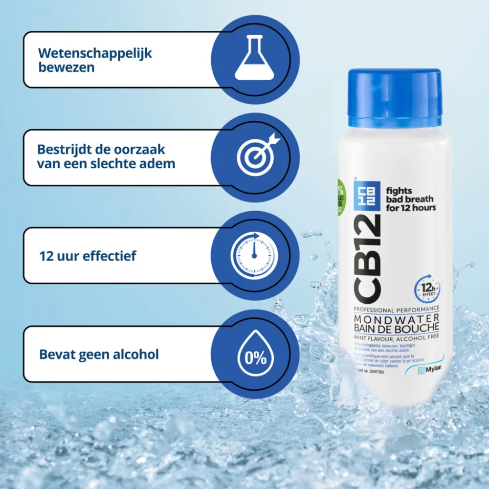 Specialistische Mondverzorging|Spoelen & Poetsen<CB12 2x Mondwater Original 250 ml