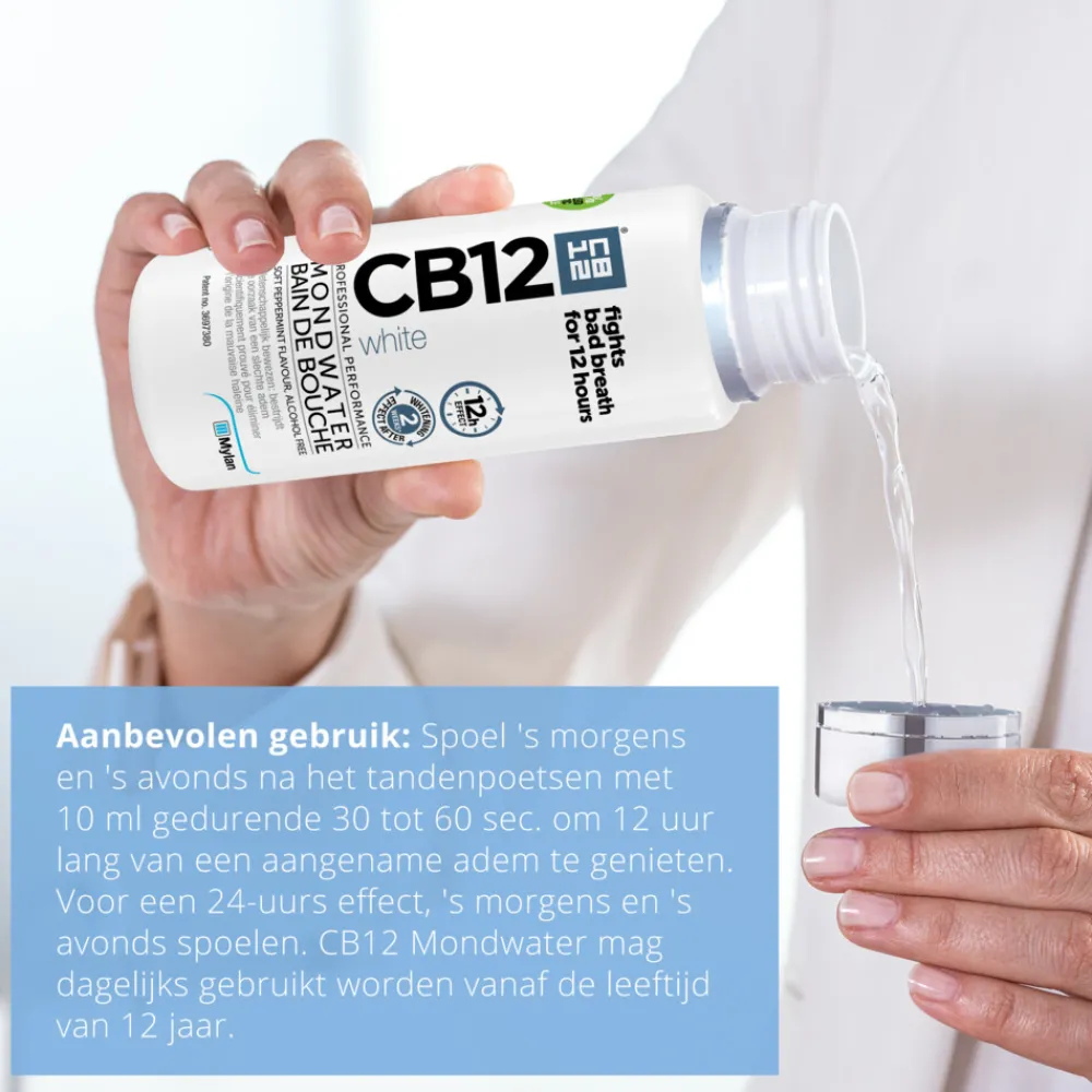 Specialistische Mondverzorging|Spoelen & Poetsen<CB12 6x Mondwater White 250 ml