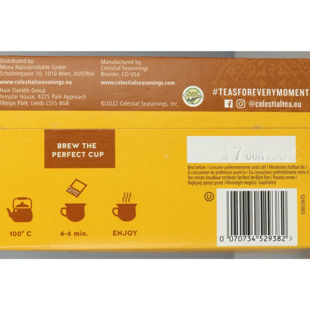 3x India Spice Chai Original 20 stuks^Celestial Seasonings Clearance