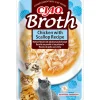 Hot 12x Broth Kattensnack Chicken & Scallop 40 gr Kattenvoer