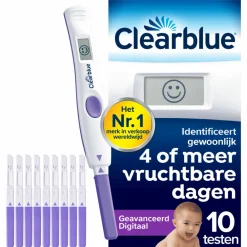 3x Ovulatietest Digitaal Geavanceerd 10 stuks^Clearblue Best