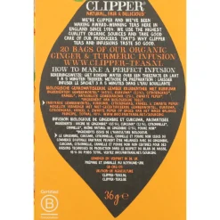 3x Thee Ginger & Tumeric 20 stuks^Clipper New