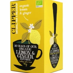 Thee<Clipper 3x Thee Lemon & Ginger 20 stuks