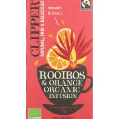 Thee<Clipper 3x Thee Rooibos Orange 20 stuks