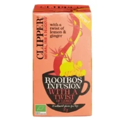 3x Thee Rooibos Twist Ginger Lemon 20 stuks^Clipper New