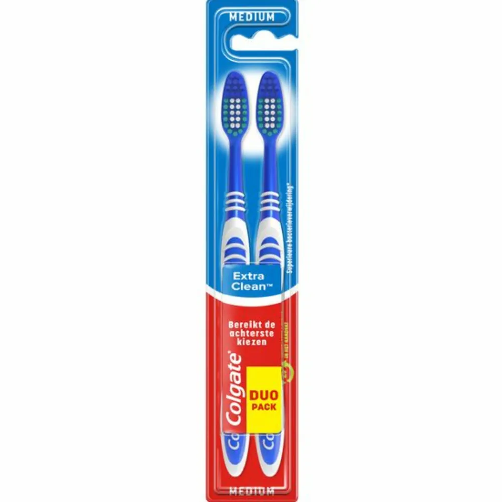 Tandenborstels<Colgate 12x Tandenborstel Extra Clean Medium 2 stuks