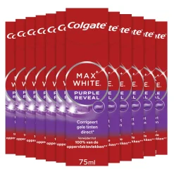 Hot 12x Tandpasta Max White Purple Reveal 75 ml Spoelen & Poetsen