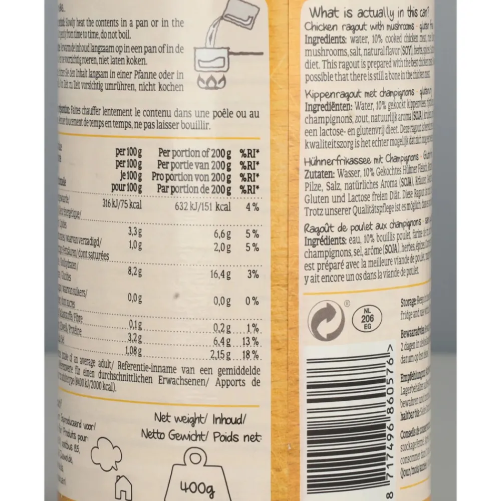 Online 3x Kippenragout 400 gr Soepen & Sauzen