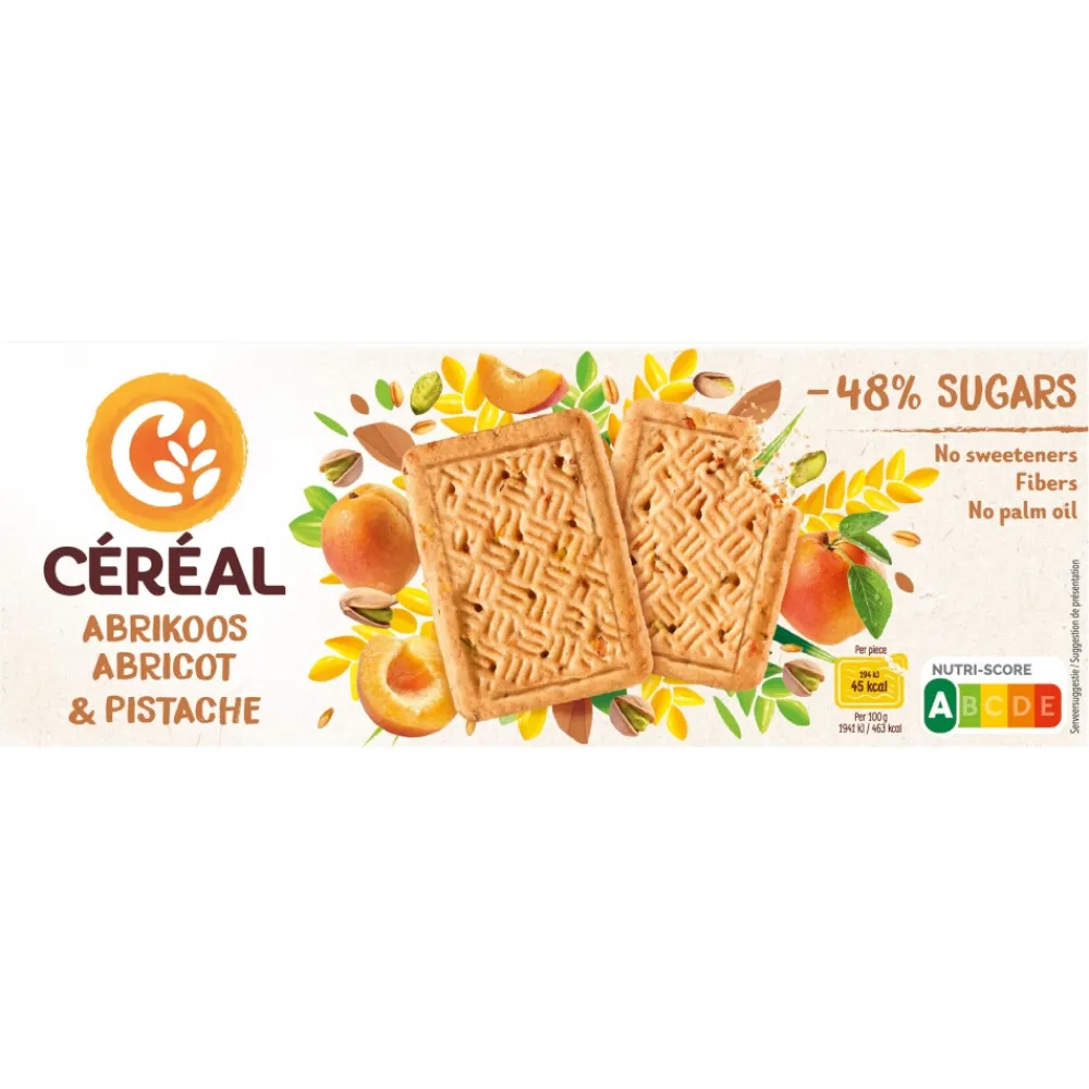 Koek<Céréal 3x Abrikoos Pistache 160 gr