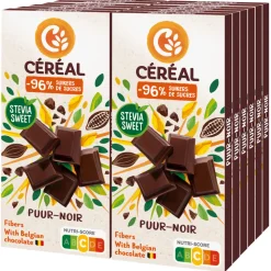 Chocolade<Céréal 12x Chocoladetablet Puur 85 gr