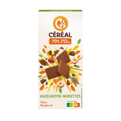 3x Chocotablet Hazelnoot 80 gr^Céréal Outlet