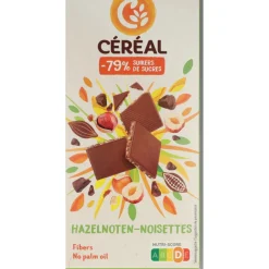 3x Chocotablet Hazelnoot 80 gr^Céréal Outlet