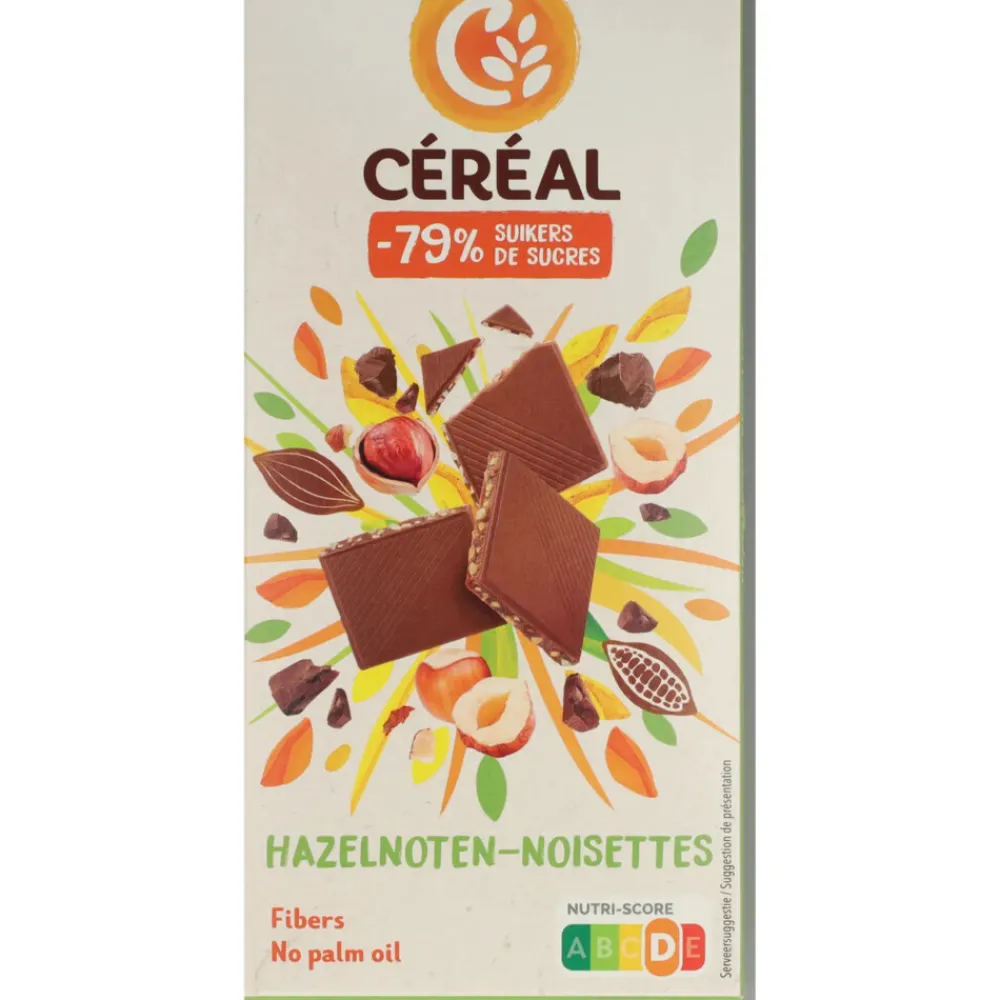 6x Chocotablet Hazelnoot 80 gr^Céréal Sale