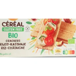 Online 4x Crackers Rijst & Kastanje 250 gr Brood & Crackers|Lactosevrij