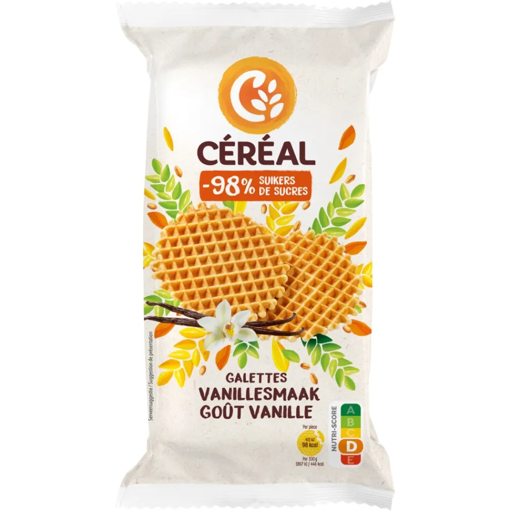 Discount 3x Galettes Vanillesmaak 175 gr Koek