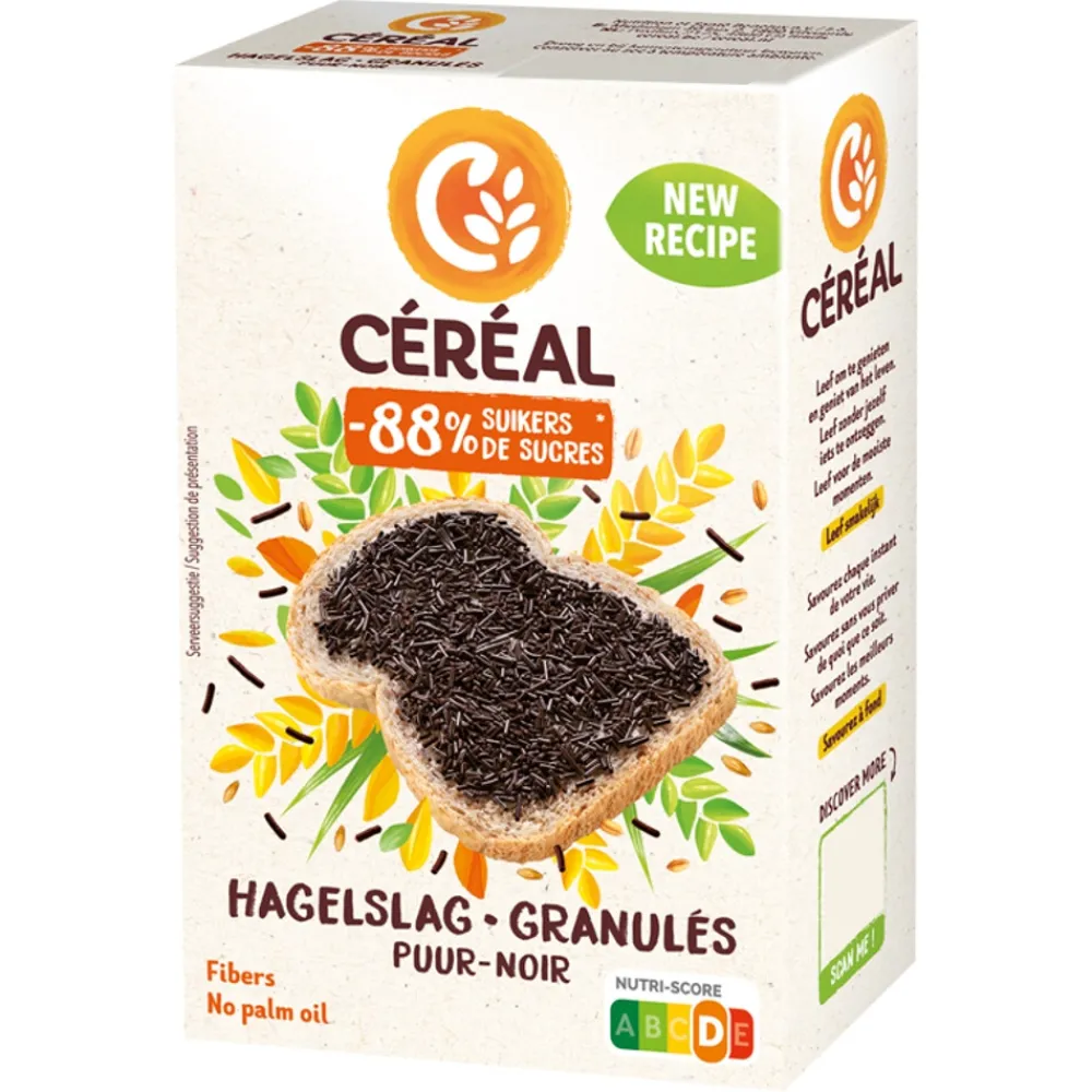 Beleg<Céréal 3x Hagelslag Puur 200 gr