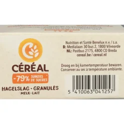 Beleg<Céréal 9x Hageslag Melk 200 gr