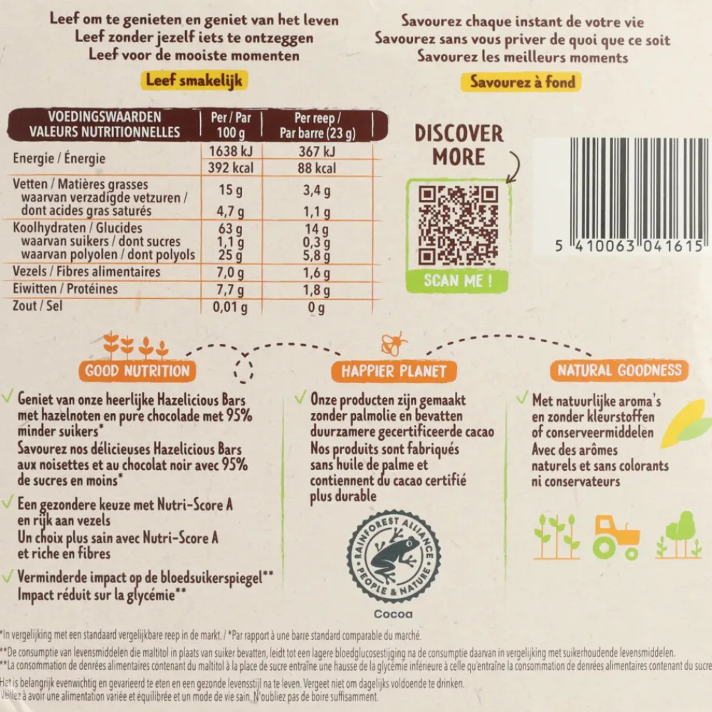 Snacks|Snacks & Tussendoortjes<Céréal 5x Hazelicious Bars 3 x 23 gr