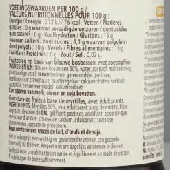 Beleg<Céréal 3x Jam Bosbessen 320 gr