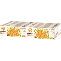 Koek<Céréal 12x Koekjes Appel-Hazelnoot 230 gr