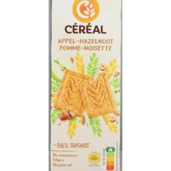 Koek<Céréal 12x Koekjes Appel-Hazelnoot 230 gr