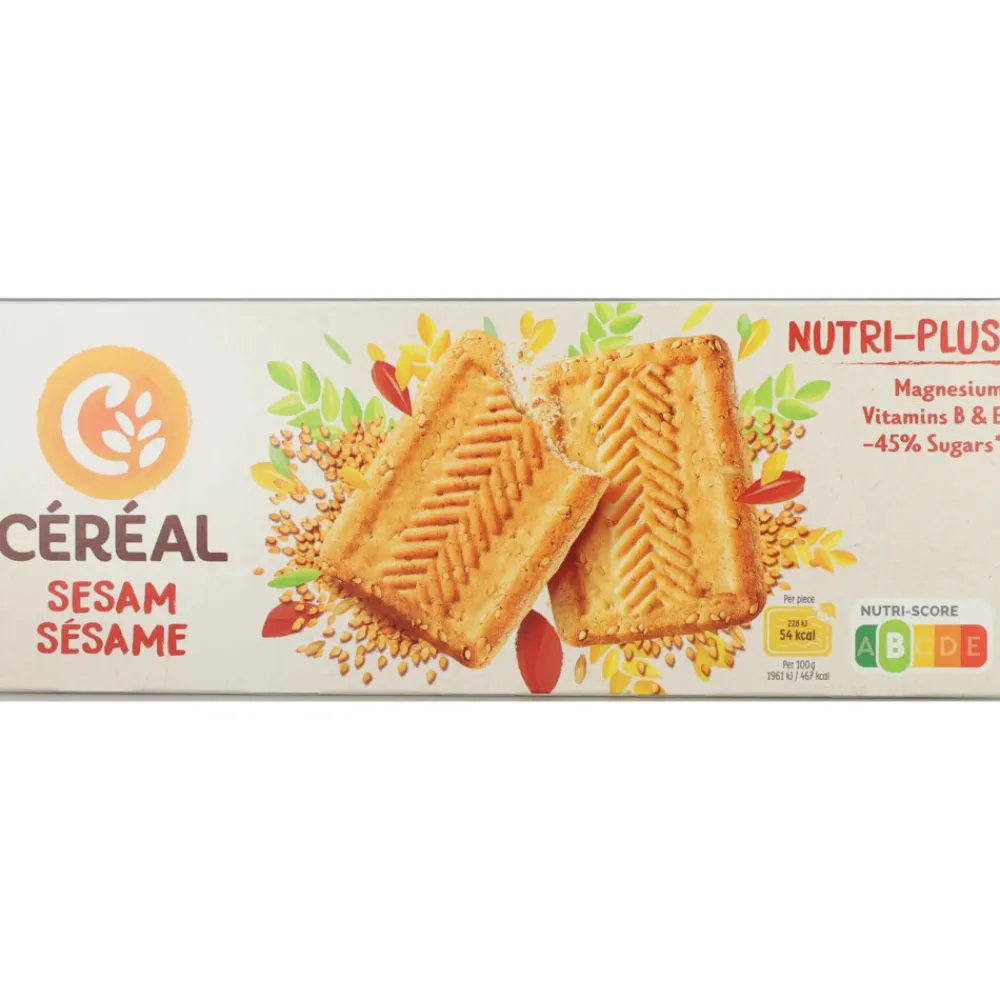 Koek<Céréal 3x Koekjes Sesam 230 gr