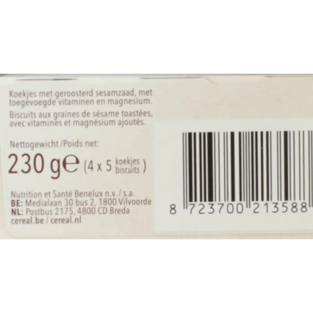 Koek<Céréal 3x Koekjes Sesam 230 gr