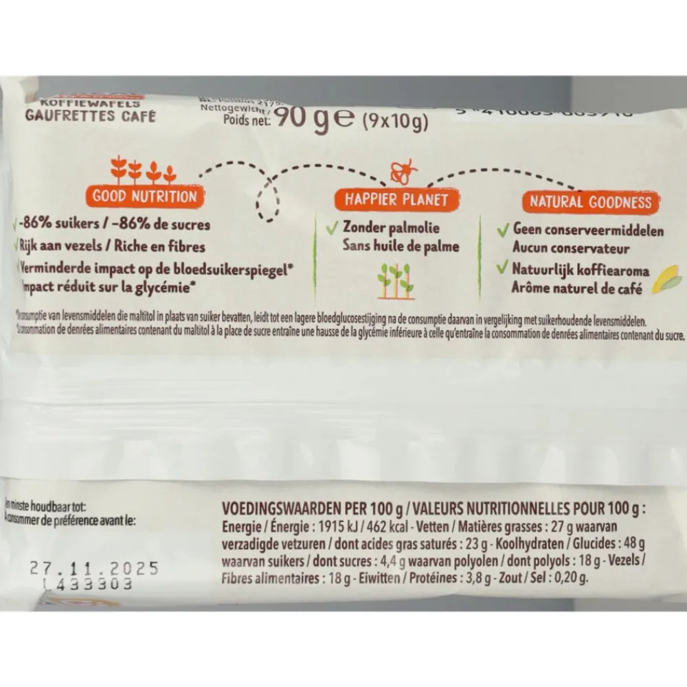 Koek|Brood & Crackers<Céréal 12x Koffiewafels 90 gr