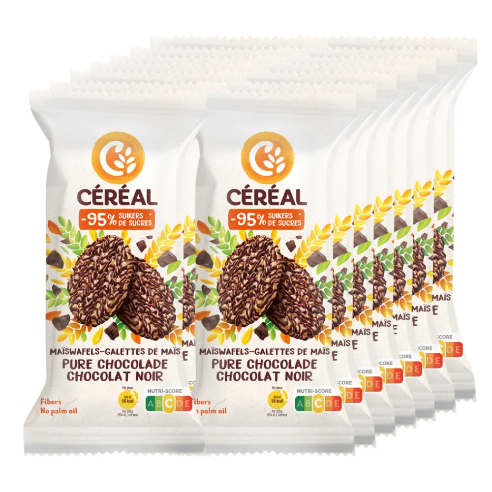 Brood & Crackers<Céréal 14x Maiswafel Puur 108 gr