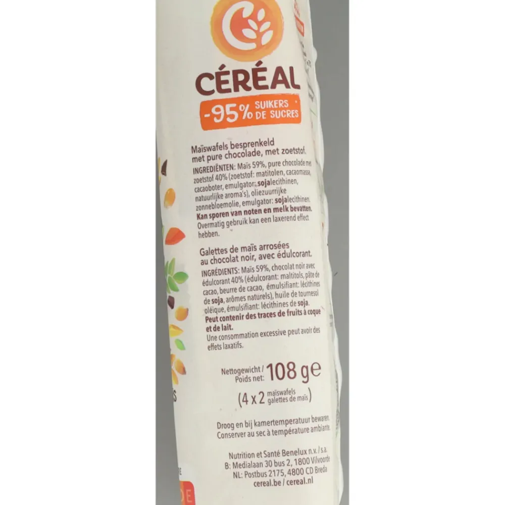 Brood & Crackers<Céréal 14x Maiswafel Puur 108 gr