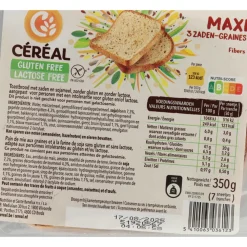 Brood & Crackers|Lactosevrij<Céréal 3x Maxi Brood 3 Zaden Glutenvrij En Lactosevrij 350 gr