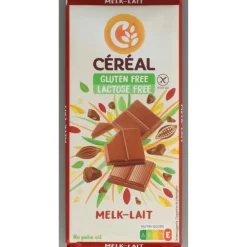 Glutenvrij|Lactosevrij<Céréal 10x Melkchocolade Glutenvrij en Lactosevrij 100 gr
