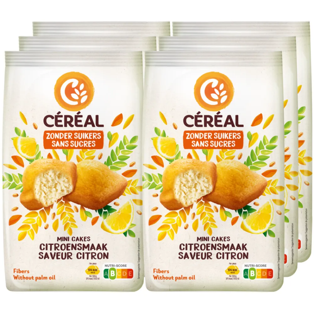 Discount 6x Mini Cakes Citroen 196 gr Koek